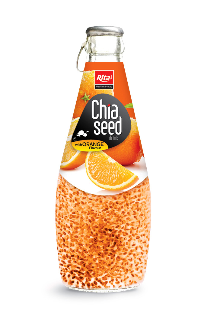 290ml شيا المشروبات بذور البرتقال مع نكهة